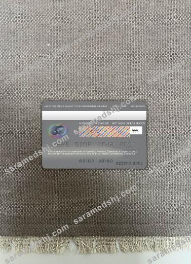Cambodia Union Commercial bank mastercard photolook back